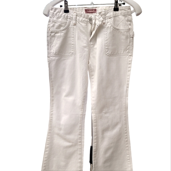 Vintage 90's Union Bay White Bootcut Jeans size 9 - Picture 3 of 9